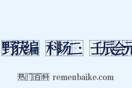 野获编·科场二·壬辰会元是什么意思的图片